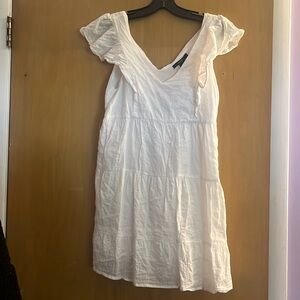 Forever 21 White Mini Dress- Size Small